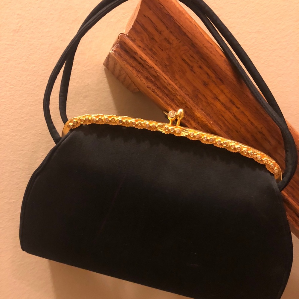 Black evening bag